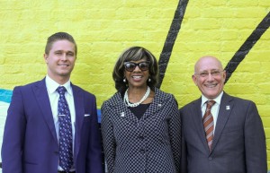 From left to right: Jake Huxtable (Dean Mead Clerk), ABA President Paulette Brown and FBA Chapter President Robert Griscti at the conclusion of EJCBA’s 2016 Leadership Roundtable. Photo taken by Kate Artman.